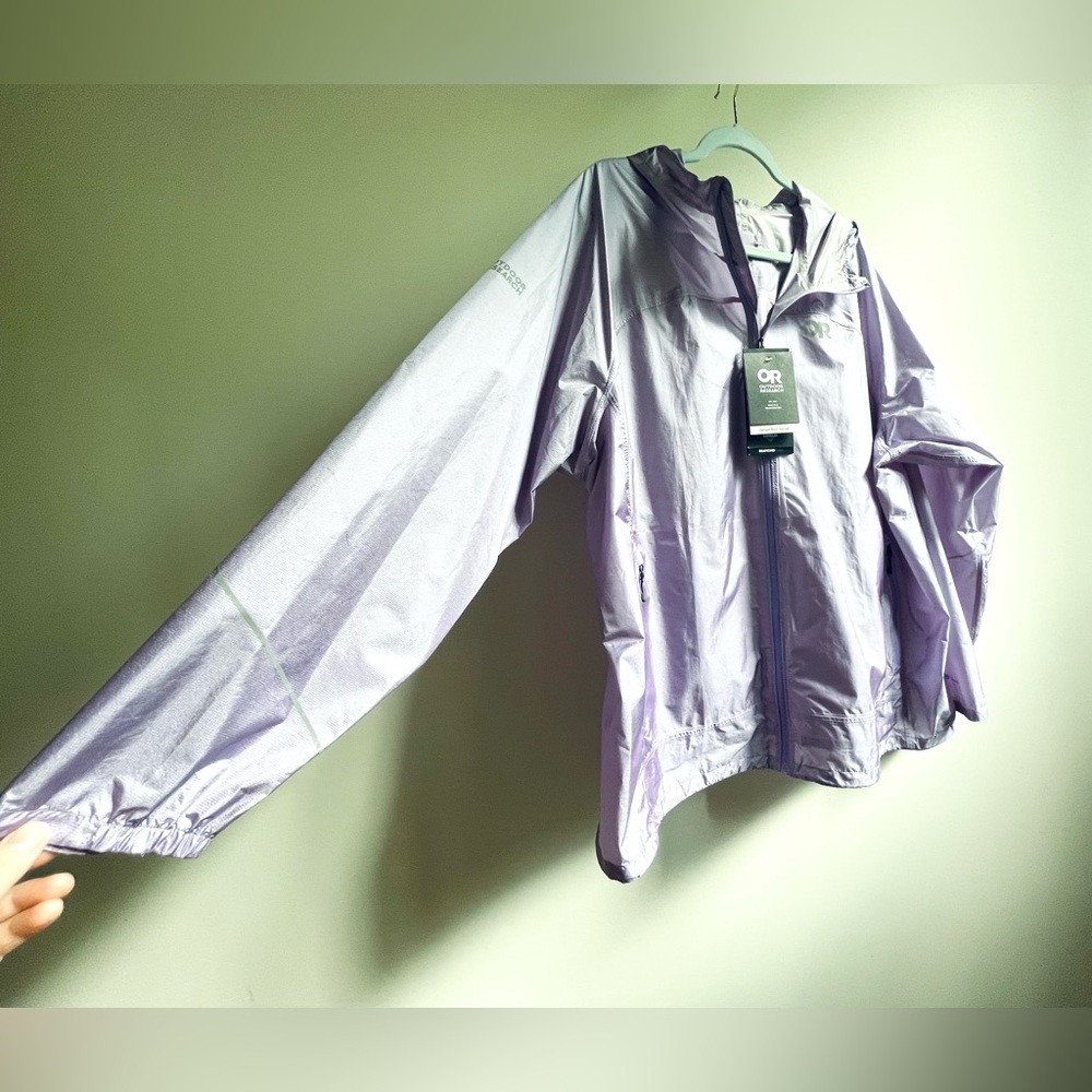 Outdoor Research Lavender Helium Rain Jacket 2X NWT
